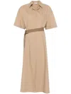 Brunello Cucinelli Women Cotton Belted Dress