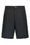 Brunello Cucinelli Garment-dyed Cotton Bermuda Shorts In Blue