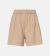 Brunello Cucinelli Cotton Bermuda Shorts In Neutral