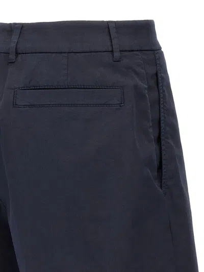 Brunello Cucinelli Cotton Bermuda Shorts In Blue