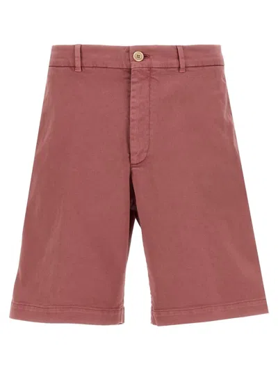 Brunello Cucinelli Cotton Bermuda Shorts In Pink