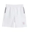 Brunello Cucinelli Logo-embroidered Cotton Shorts In White