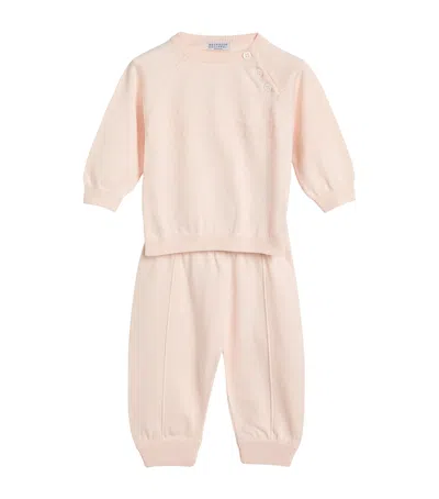 Brunello Cucinelli Kids' Cotton Bernie Sweatshirt And Trousers Set