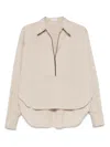 Brunello Cucinelli Cotton-blend Blouse In White