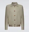 Brunello Cucinelli Cotton-blend Bomber Jacket In Green