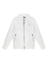 Brunello Cucinelli Cotton-blend Bomber Jacket In White