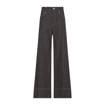 Brunello Cucinelli Cotton Blend Comfortable Trousers In Brown