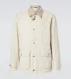 BRUNELLO CUCINELLI CORDUROY-TRIMMED GABARDINE FIELD JACKET