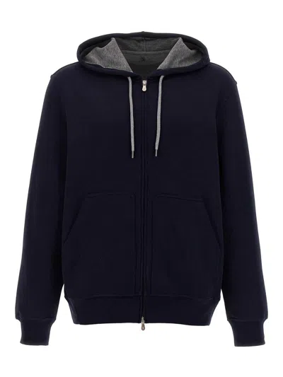 BRUNELLO CUCINELLI COTTON BLEND HOODIE