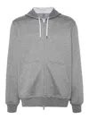 Brunello Cucinelli Jersey Hoodie In Grey