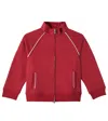 Brunello Cucinelli Cotton-blend Jersey Track Jacket In Red