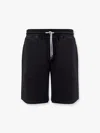 Brunello Cucinelli Cotton Blend Jogger Bermuda Shorts In Black