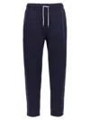 Brunello Cucinelli Men Cotton Blend Joggers In Blue