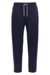 Brunello Cucinelli Men Cotton Blend Joggers In Blue