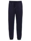 Brunello Cucinelli Cotton Blend Joggers Pants Blue In Blue