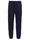 Brunello Cucinelli Cotton Blend Joggers Pants Blue In Blue