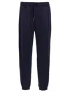 Brunello Cucinelli Cotton Blend Joggers Pants Blue In Blue