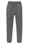 Brunello Cucinelli Cotton Blend Joggers In Gray