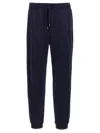 Brunello Cucinelli Cotton Blend Joggers Pants Blue In Blue