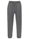 Brunello Cucinelli Cotton Blend Joggers Pants Gray In Gray