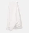 Brunello Cucinelli Cotton-blend Maxi Skirt In Neutrals
