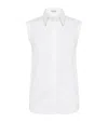 Brunello Cucinelli Stretch-cotton Poplin Monili Shirt In White