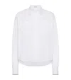 Brunello Cucinelli Cotton-blend Monili Shirt In White