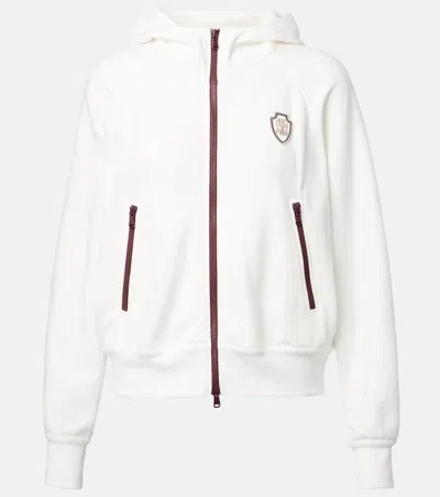 BRUNELLO CUCINELLI COTTON-BLEND PIQUÉ HOODIE