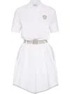 Brunello Cucinelli Couture Interlock Mini Dress In White