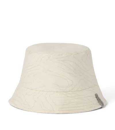 BRUNELLO CUCINELLI COTTON-BLEND PRINTED BUCKET HAT