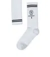 Brunello Cucinelli Cotton-blend Rib-knit Socks In White
