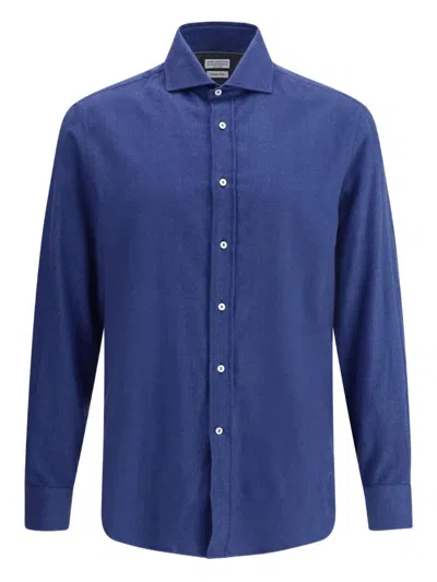 BRUNELLO CUCINELLI COTTON BLEND SHIRT