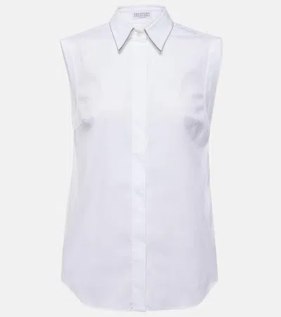 BRUNELLO CUCINELLI COTTON-BLEND SHIRT