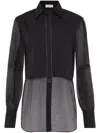 Brunello Cucinelli Cotton And Silk Blend Shirt In Black