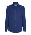 Brunello Cucinelli Cotton-blend Shirt In Blue