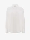 Brunello Cucinelli Cotton Blend Shirt In White