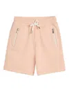 Brunello Cucinelli Cotton-blend Shorts In Orange