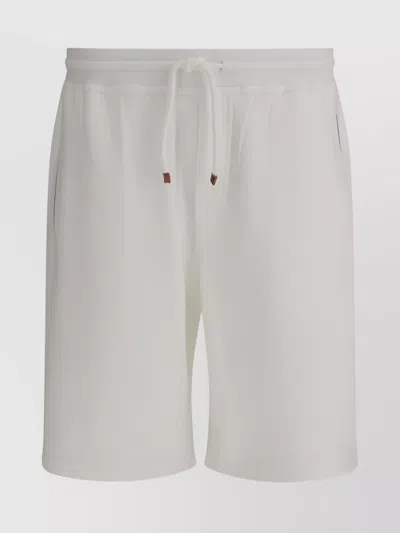 Brunello Cucinelli Cotton Blend Shorts With Elasticized Waistband