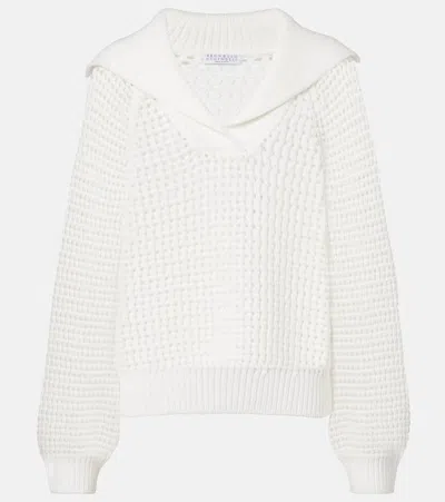 BRUNELLO CUCINELLI COTTON-BLEND SWEATER