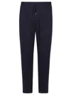 Shop Brunello Cucinelli Cotton Blend Sweatpants In Blue