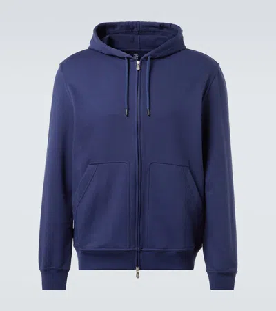 Brunello Cucinelli Cotton-blend Sweatshirt In Blue