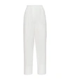 BRUNELLO CUCINELLI COTTON-BLEND TAPERED TROUSERS