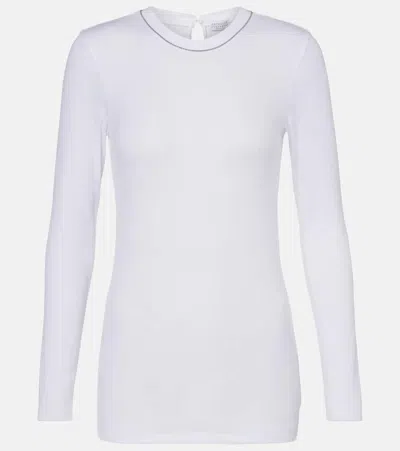 Brunello Cucinelli Cotton-blend Top
