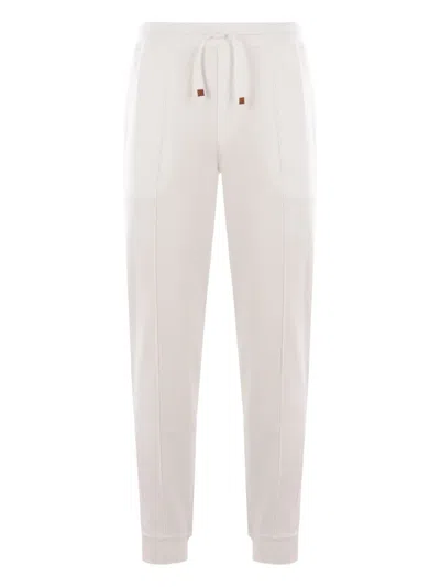 BRUNELLO CUCINELLI COTTON-BLEND TRACK PANTS