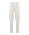 Brunello Cucinelli Cotton-blend Track Pants In White