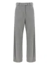 Brunello Cucinelli Trousers With Belt Loops And Pockets In Gray