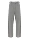 Brunello Cucinelli Trousers With Belt Loops And Pockets In Gray