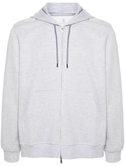 BRUNELLO CUCINELLI BRUNELLO CUCINELLI COTTON BLEND ZIPPED HOODIE
