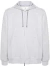 Brunello Cucinelli Hoodie Cotton Drawstring In Gray