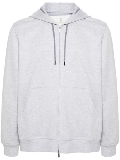 BRUNELLO CUCINELLI BRUNELLO CUCINELLI COTTON BLEND ZIPPED HOODIE